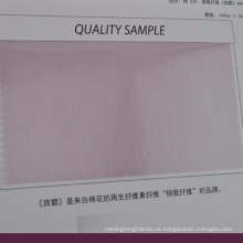 tecido de mistura de algodão cupro respirável para adequar o revestimento